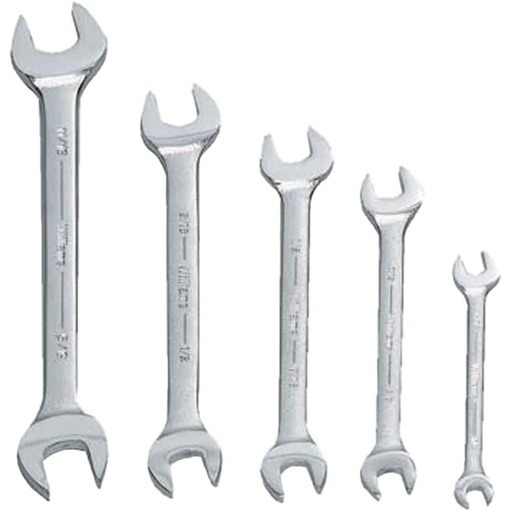 Wrench Sets, System Of Measurement: Inch , Container Type: Pouch , Wrench Size: 3/8 to 7/8 in , Material: Steel , Overall Length: 5-31/32, 10-1/32  MPN:JHWWS-1705A