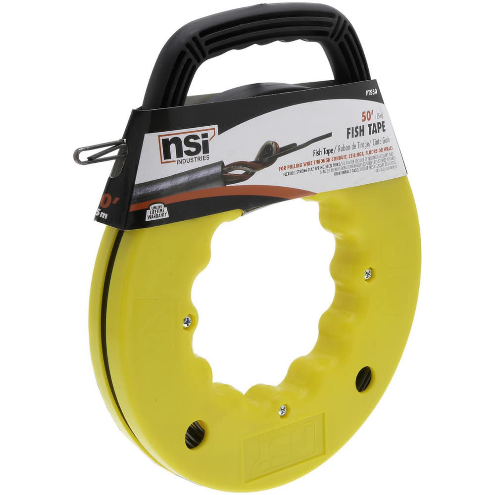 Fish Tape, Tape Type: Marked , Material: Steel , Winder Case: Yes , Tape Thickness: 0.125in  MPN:FTS50