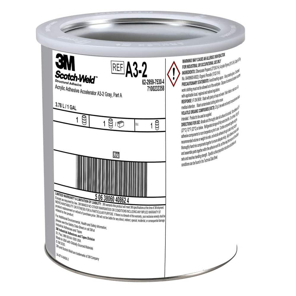 Adhesive Activators & Primers, Product Type: Accelerator , Container Size: 1.0gal , Chemical Type: Acrylic , Container Type: Can , Series: A3-2  MPN:7100233358