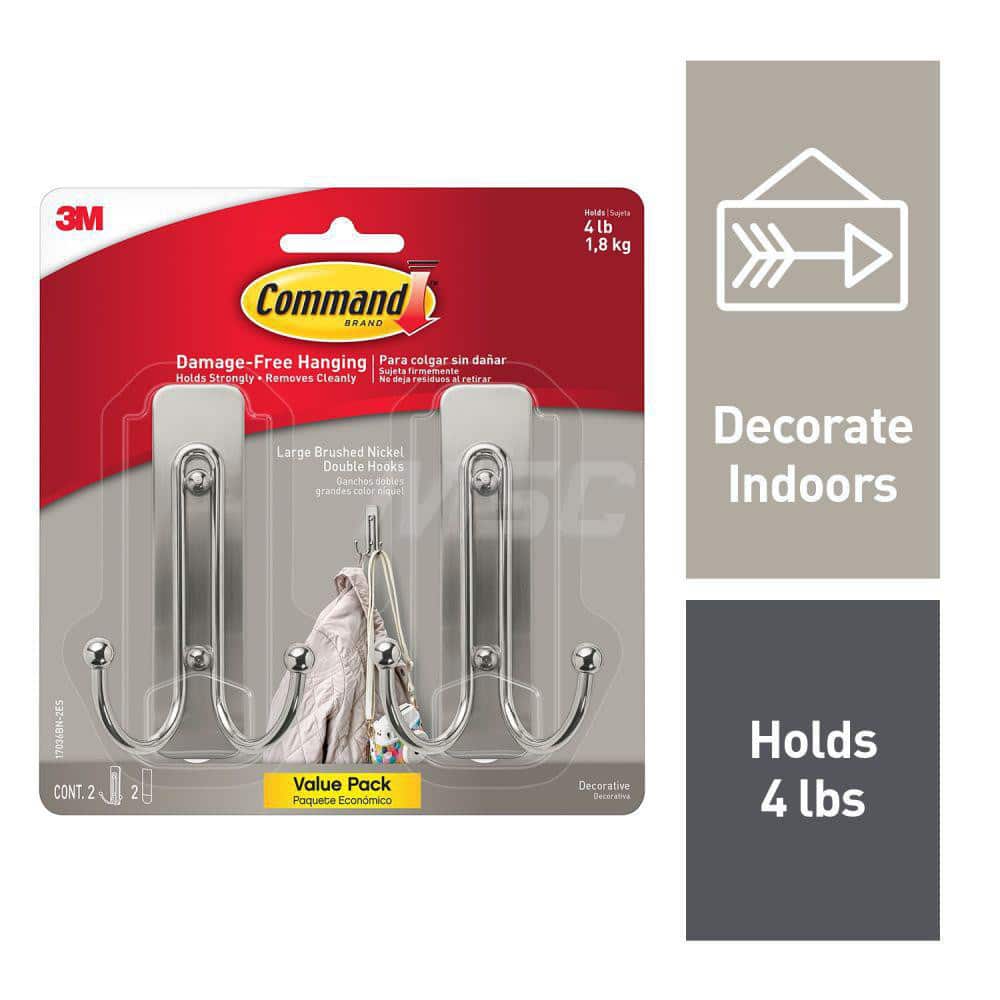Storage Hook: Adhesive Back Mount, 1.6