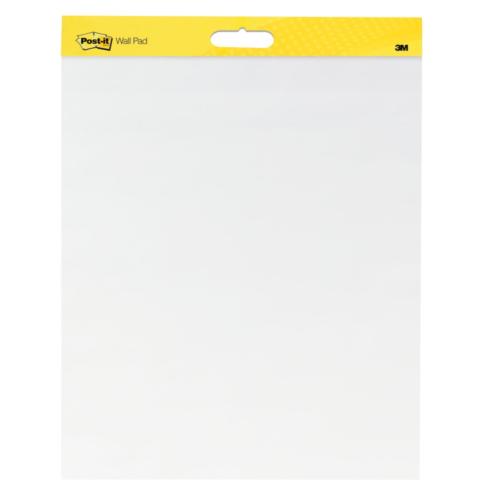 Post-it Super Sticky Wall Pad, 20 in x 23 in, 1 Pad, 20 Sheets/Pad, Great for Virtual Teachers and Students, White (Min Order Qty 3) MPN:566SS