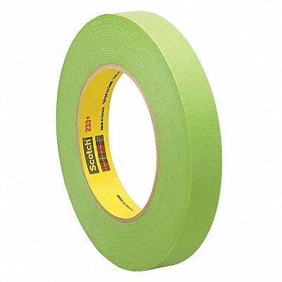 Masking Tape 1/16 W 60 yd L Green PK10 MPN:233+/401+