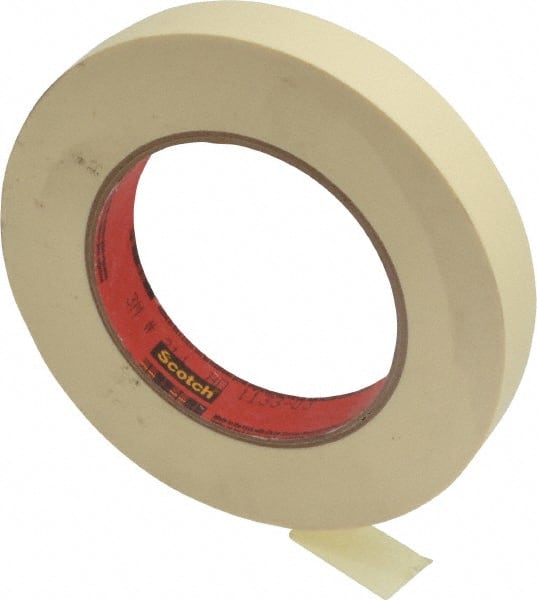 Masking Tape: 18 mm Wide, 60 yd Long, 5.8 mil Thick, Tan MPN:7000048382