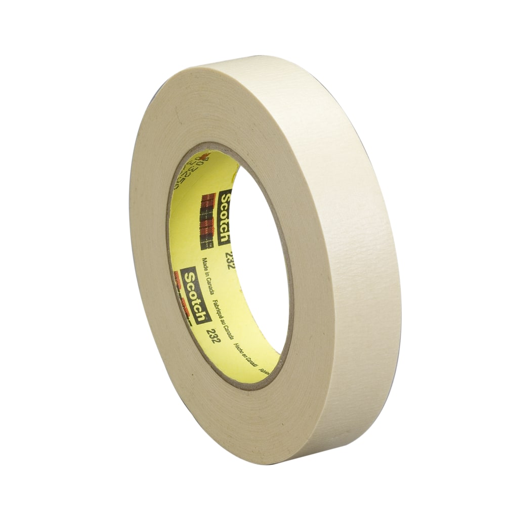 Scotch 232 Masking Tape, 1in x 60 Yd. (Min Order Qty 4) MPN:232