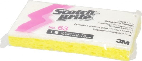 Scotch-Brite Light Duty Scrub Sponge 63, 6.1 in x 3.6 in x 0.7 in MPN:7010029000