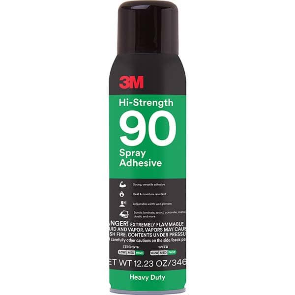 Spray Adhesive: 12.23 oz Aerosol Can, Clear MPN:7010366483