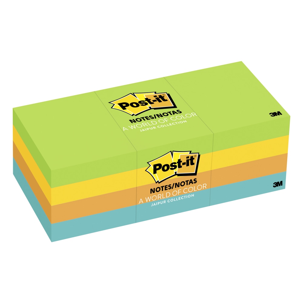 Post-it Notes, 12 Pads, 1 3/8 in x 1 7/8 in, Clean Removal, School Supplies and Office Products, Sticky Notes for Vertical Surfaces, Monitors, Walls and Windows, Floral Fantasy Collection (Min Order Qty 7) MPN:653-AU