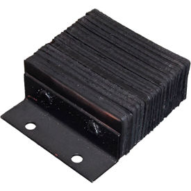 Ideal Warehouse P1 Weld One Side Dock Bumper Rectangular 13-3/8Wx12H Black 24-2004