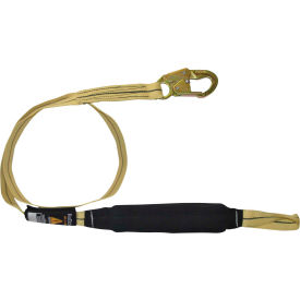 FallTech® 8242L Arc Flash/Soft Pack 6' Shock Absorbing Lanyard with 1 Loop & 1 Snap Hook 8242L