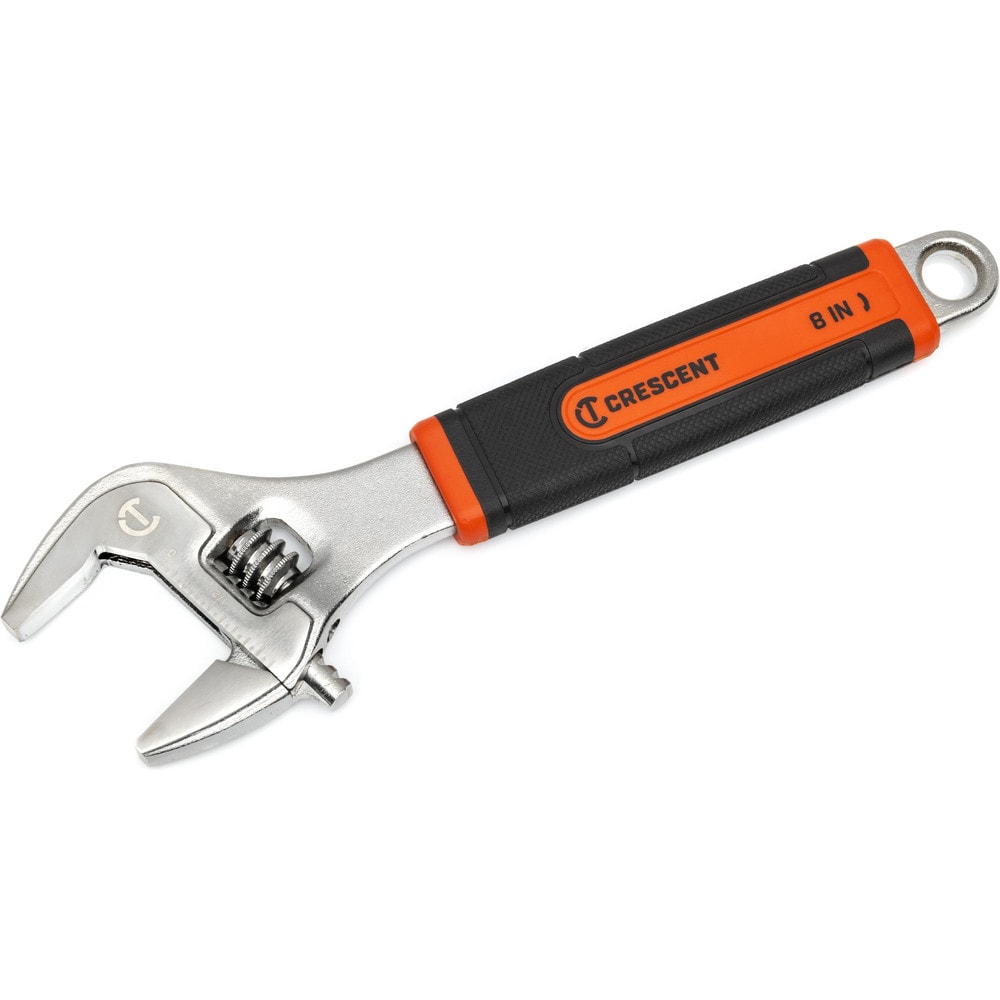 Adjustable Wrenches, Overall Length (Inch): 8 , Finish: Polished Chrome , Handle Type: Cushioned , Material: Steel , Measuring Scale: Yes  MPN:AC38CVS
