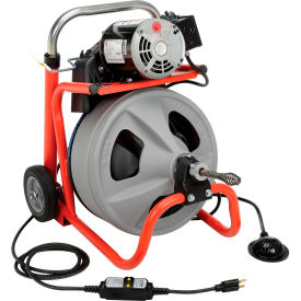 RIDGID® K-400 Drum Machine W/Bulb Auger & Gloves 115V 6.7AMPS 1/3HP 75L x 3/8