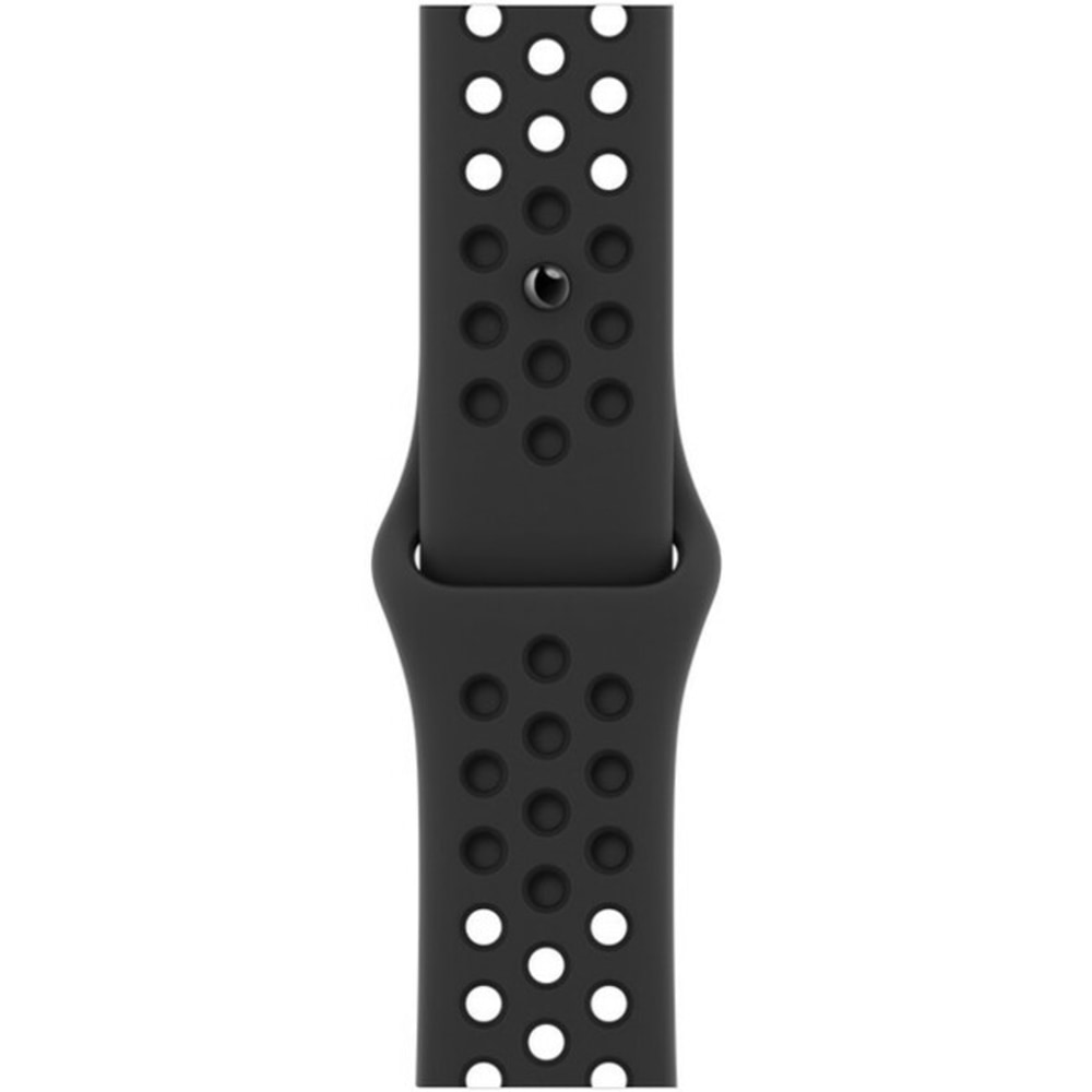 Apple 41mm Anthracite/Black Nike Sport Band - Pin-and-tuck Attachment - Anthracite/Black - Fluoroelastomer (Min Order Qty 2) MPN:ML833AM/A