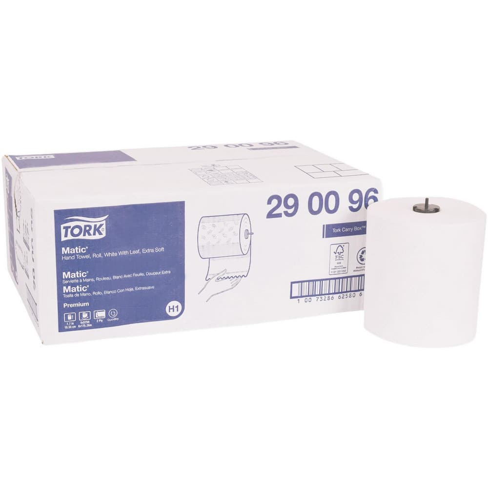 Paper Towels, Form: Hard Roll , Type: Hand Towel Roll , Container Type: Roll , Recycled Fiber: Yes , Color: White  MPN:290096