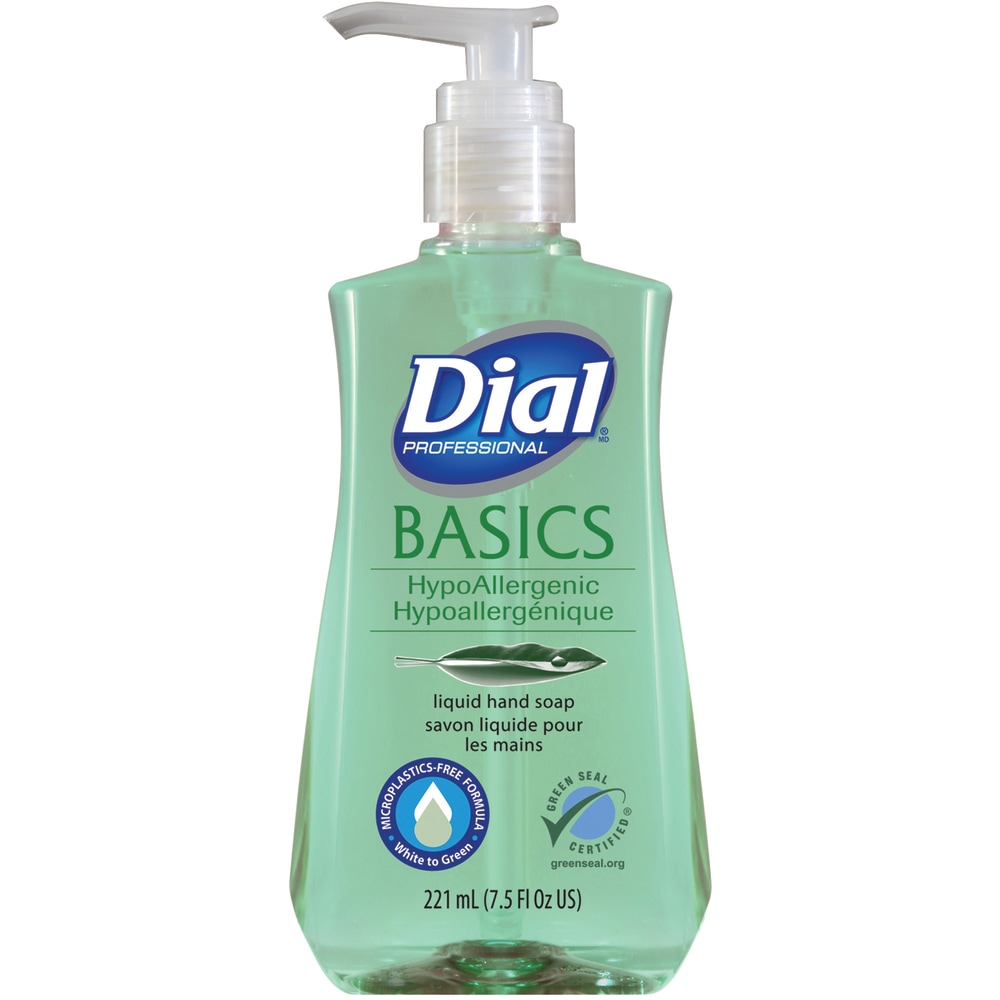 Dial Basics Liquid Hand Soap, Unscented, 7.5 Oz (Min Order Qty 21) MPN:33256