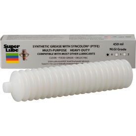 Super Lube 450 ml Multi-Purpose Synthetic Grease NLGI 0 with Syncolon PTFE Bellows Cartridge - Pkg Qty 12 41580/0