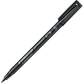 Staedtler® Lumocolor Permanent Universal Pen Super Fine Black Ink 10/Box 3139