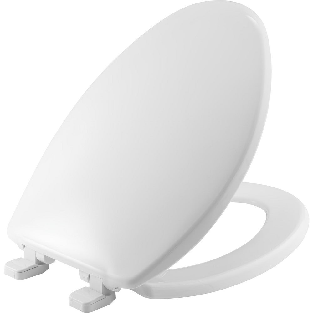 Toilet Seats, Type: Standard, Closed , Style: Elongated , Material: Plastic , Color: White , Outside Width: 14.313in (Inch) MPN:7300SL 000