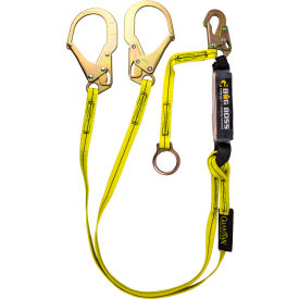 Guardian Big Boss Extended Free Fall Lanyard 6' Double Leg W/ Steel Snap Hook 18