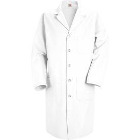 Red Kap® Men's Lab Coat White Poly/Combed Cotton Regular 42