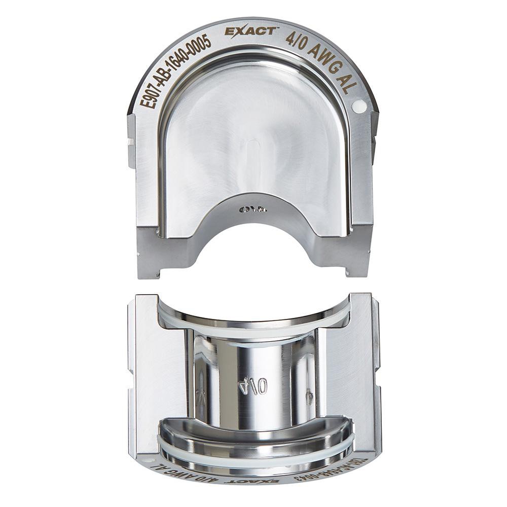 Crimper Dies, Tool Type: U-Style Dies , Size: 4/0 AWG , Color: Silver , For Use With: Mfr. No. 2779-22 , Type: U-Style Dies  MPN:49-12-U04A
