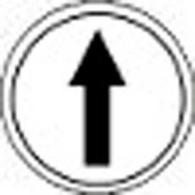T.E.R. PRTA005MPI Single Arrow White Button Insert Use w/ MIKE & VICTOR Pendants PRTA005MPI