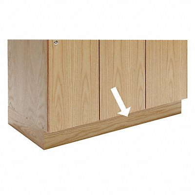 Pedestal Base Full Red Oak 4 x45 x18 MPN:WCB358W-RO