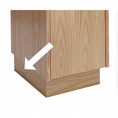 Pedestal Base End Red Oak 4 x3/4 x18 MPN:WCEB18W-RO