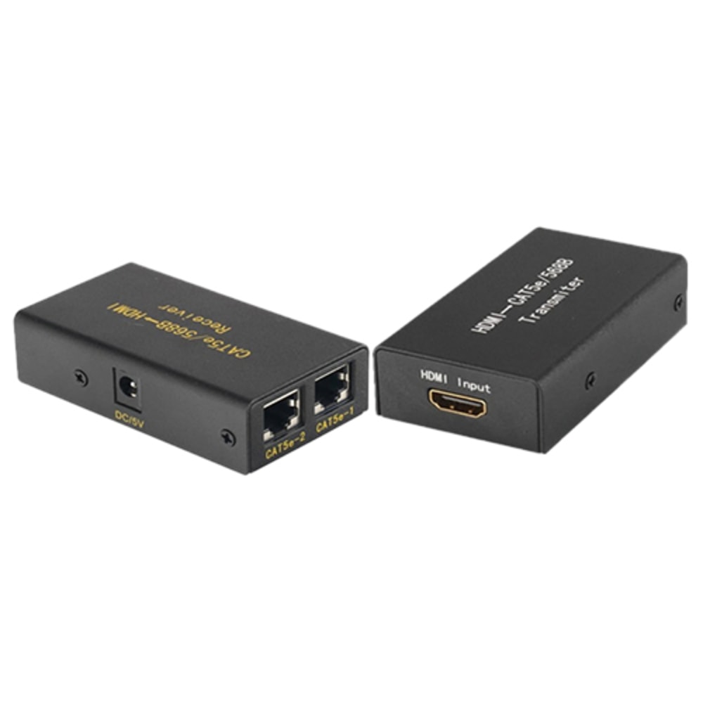 4XEM 30M/100Ft HDMI Extender Over Double Cat-5E or Cat-6 RJ45 - 1 Input Device - 1 Output Device - 98.43 ft Range - 4 x Network (RJ-45) - 1 x HDMI In - 1 x HDMI Out - 1080p - Full HD - 1920 x 1080 - Twisted Pair - Category 6 MPN:4XHDMIEXT30M