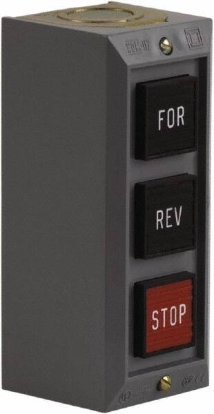 Push-Button Control Station: Momentary, 2NO/3NC, Forward, Reverse & Stop MPN:9001BG302