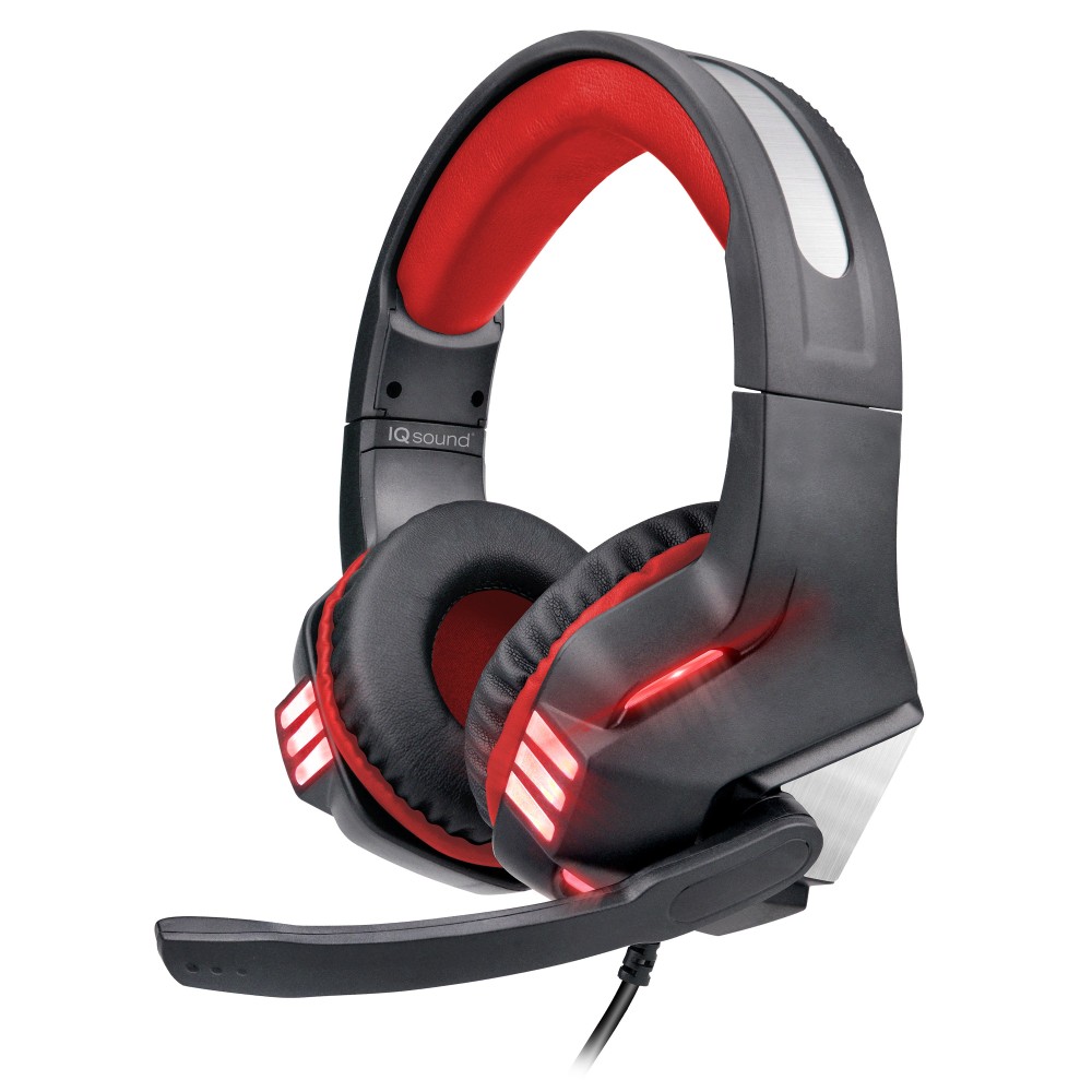 Supersonic Pro-Wired Gaming Headset, Red (Min Order Qty 3) MPN:IQ-480G - RED