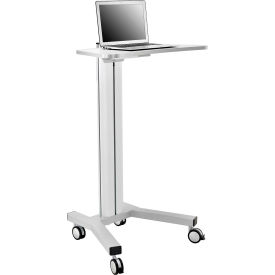 GoVets™ Mobile Height Adjustable Laptop Workstation with 4-Outlet Power Strip 060670