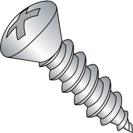 #4 x 1/2 Phillips Oval Self Tapping Screw Type AB Fully Threaded 18-8 Stainless - Pkg of 5000 0408ABPO188