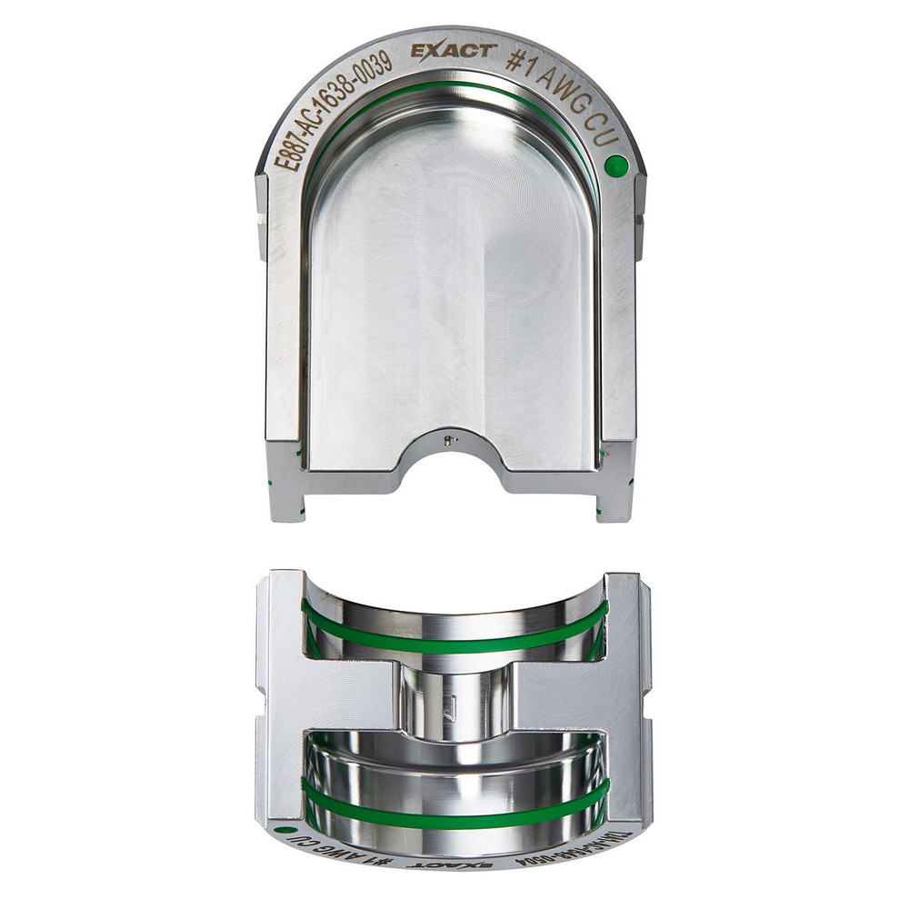 Crimper Dies, Tool Type: U-Style Dies , Size: 1 AWG , Color: Silver , For Use With: Mfr. No. 2779-22 , Type: U-Style Dies  MPN:49-12-U001C