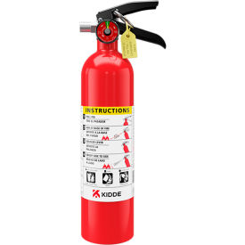 Kidde Pro Dry Chemical Commercial Fire Extinguisher Wall Mount Type A B C 2.5 lb. Capacity - Pkg Qty 6 21032136