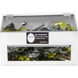 Horizon Mfg. 70 Pair Safety Glass Dispenser Clear Acrylic With Clear Lid 5148-W 9-1/4
