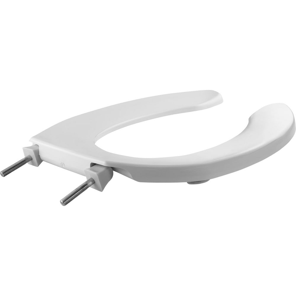 Toilet Seats, Type: Standard, Open , Style: Elongated , Material: Plastic , Color: White , Outside Width: 14.438in (Inch) MPN:1055SSC 000