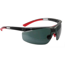 Honeywell North Adaptec Safety Glasses  Half Frame Black Frame Smoke Lens Anti-Fog T5900LTKSHS