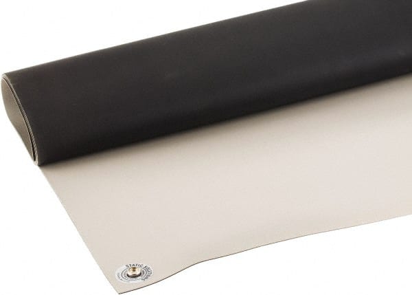 Anti-Static Table Mat: Rubber, 6' OAL, 4' OAW, 0.14