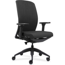 Lorell® Executive Chairs with Fabric Seat & Back - Black LLR83105