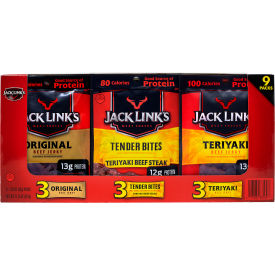 JACK LINKS Beef Jerky Variety Pack 1.25 oz 9 Count 22000411