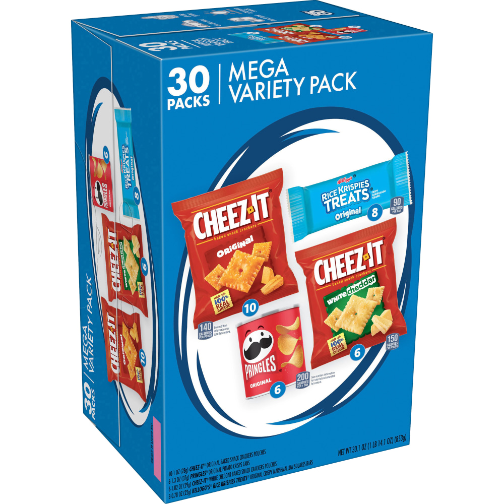 Keebler Mega Variety Pack, 30 Bags Per Box, 30.1 Oz (Min Order Qty 3) MPN:KEB00149