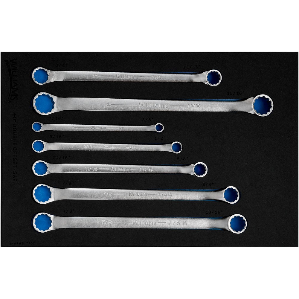 Wrench Sets, System Of Measurement: Inch , Container Type: Pouch , Wrench Size: 11/16 X 3/4, 15/16 X 1, 3/8 X 7/16, 1/2 X 9/16, 5/8 X 11/16, 3/4 X 7/8 MPN:JHWFWS-7707