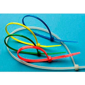 8 inch Long x 40 Lb Tensile Strength Cable Tie Orange Color UL Recognized - 1000 Pack E-8-50-ORANGE