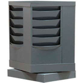 20 Pocket Rotary Literature Rack - Gray 409-95