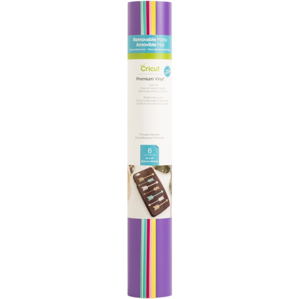 Cricut Premium Removable Vinyl Sheet Sampler, 12in x 12in, Princess, Pack Of 6 Sheets (Min Order Qty 5) MPN:2005494