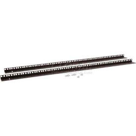 Kendall Howard™ 22U Wall Mount Vertical Rail Kit - Cage Nut 3150-3-001-22