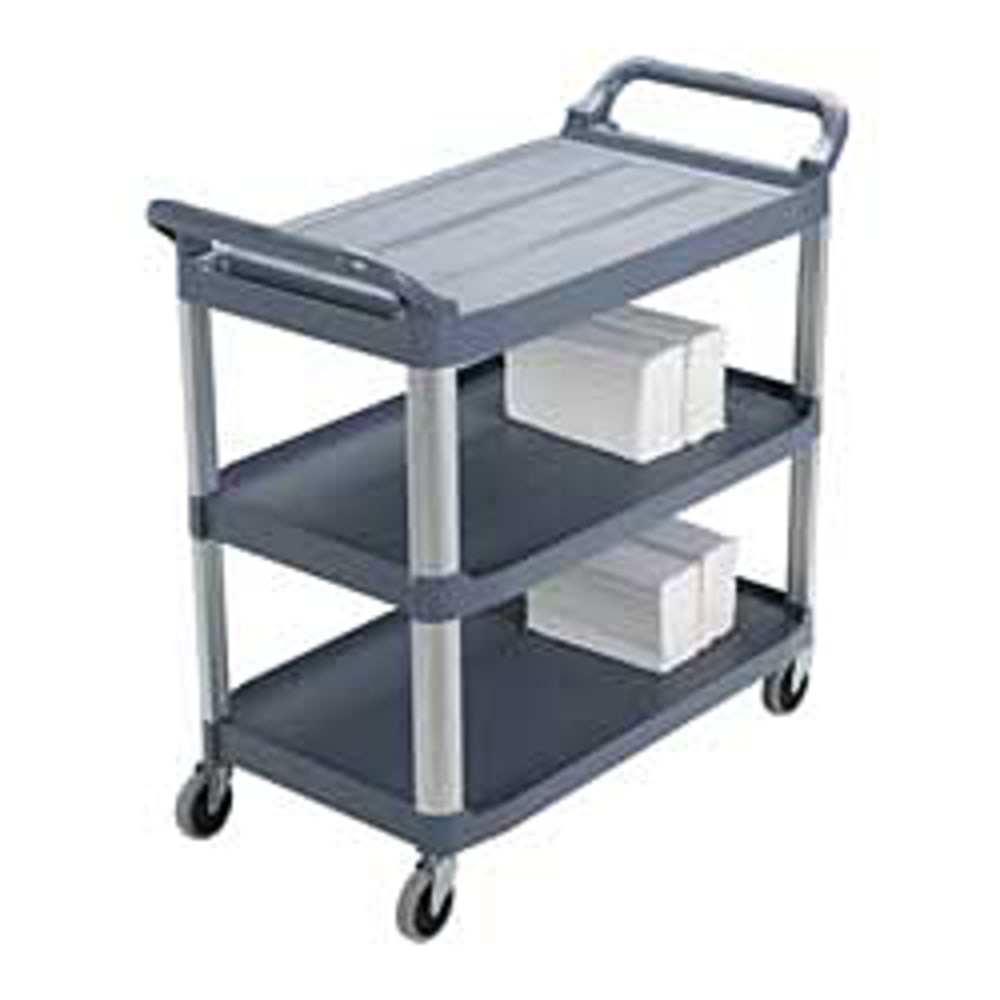 Rubbermaid Xtra Utility Cart, 37 4/5inH x 40 3/5inW x 20inD, Black MPN:FG409100OWHT
