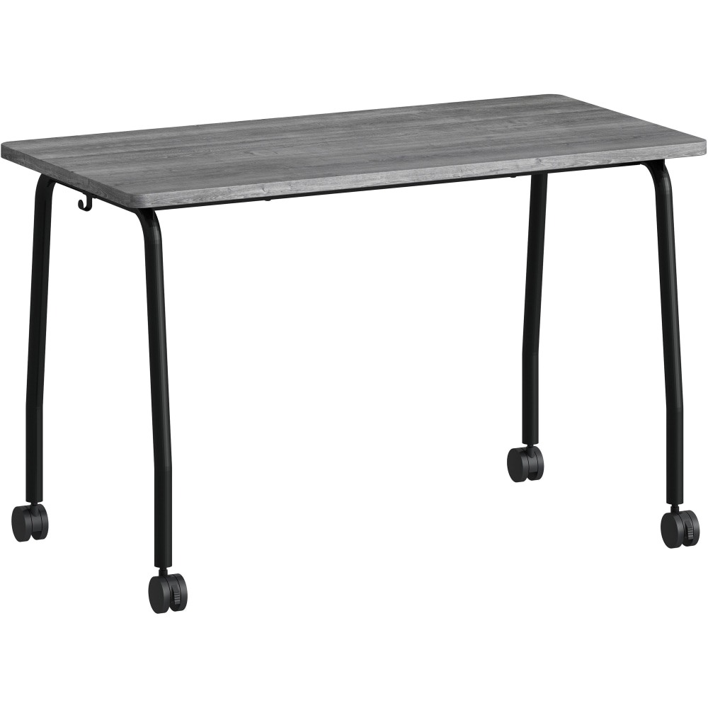 Lorell Training Table - Laminated Top - 300 lb Capacity - 29.50in Table Top Length x 23.63in Table Top Width x 1in Table Top Thickness - 47.25in Height - Assembly Required - Weathered Charcoal - Particleboard Top Material - 1 Each MPN:60845