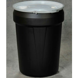 Eagle Blue Plastic Lab Pack Drum 1601MBBG with Metal Lever Lock & Bung Lid - 30 Gallon 1601MBBG