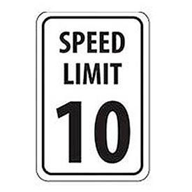 Aluminum Sign -  Speed Limit 10 - .063